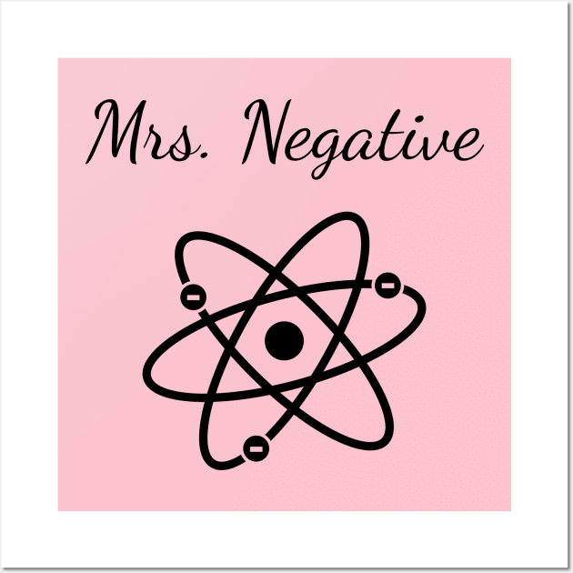 Mrs Negative Wall Art by HighBrowDesigns